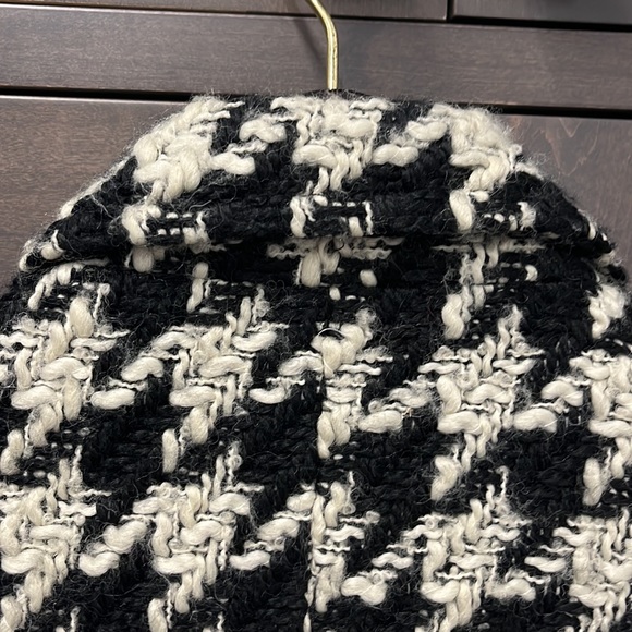 Zara houndstooth coat Women’s small - Picture 6 of 7